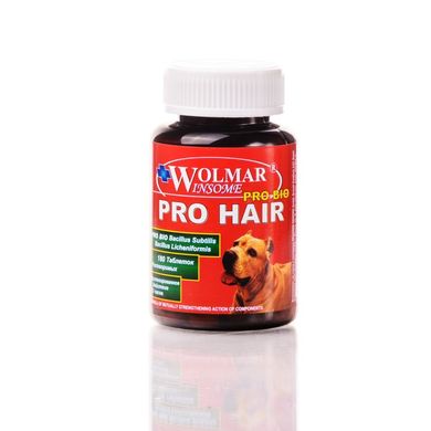 WOLMAR Pro Bio PRO HAIR - для шкіри і шерсті собак і цуценят, 180 табл.