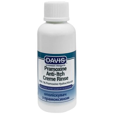 Davis Pramoxine Anti-Itch Creme Rinse - Дэвис Кондиционер от зуда с 1% прамоксин гидрохлоридом для собак и котов, 50 мл