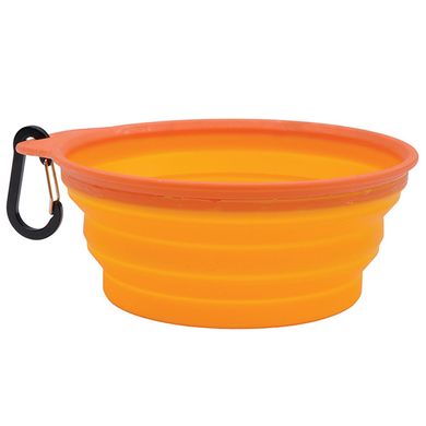 Coastal for Hunting Dogs Collapsible Travel Bowl - Складана миска для собак та котів, помаранчова, 0,6 л