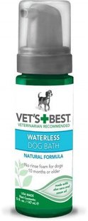 VET'S BEST Waterless Dog Bath - Піна для експрес чистки собак, 147 мл