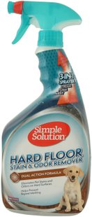 Simple Solution Hard floor Stain & Odor Remover - Засіб для нейтралізації запахів і видалення стійких плям c твердих поверхонь, 945 мл