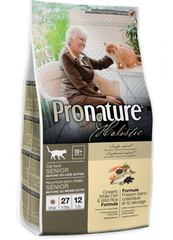 Pronature Holistic (Пронатюр Холистик) - Сухий корм з океанічною білою рибою і диким рисом для літніх котів