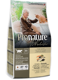 Pronature Holistic (Пронатюр Холистик) - Сухой корм с белой океанической рыбой и диким рисом для пожилых котов