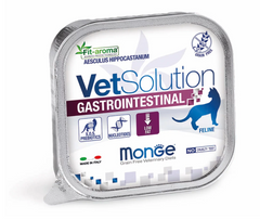 Monge Vetsolution Wet Gastrointestinal feline - Ветеринарные консервы для кошек с расстройствами пищеварения, 100 г