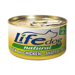 LifeDog - Вологий корм для собак качка та куряче філе з овочами, 90 г