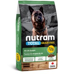 Nutram T26 Total Grain-Free Lamb & Lentils Dog Food - Беззерновий сухий корм для собак з ягням і сочевицею, 20 кг
