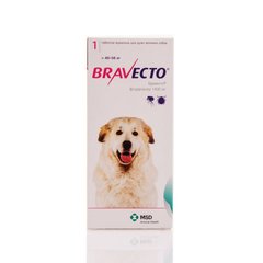 Bravecto (Бравекто) - Жевательная таблетка от блох и клещей для собак 40-56 кг (1400 мг)