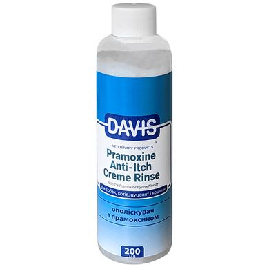 Davis Pramoxine Anti-Itch Creme Rinse - Дэвис Кондиционер от зуда с 1% прамоксин гидрохлоридом для собак и котов, 200 мл