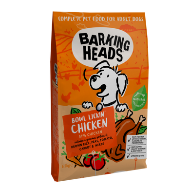 BARKING Heads Bowl Lickin Chicken - "До последнего кусочка" для собак с чувствительным пищеварением с цыпленком и рисом