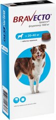 Bravecto (Бравекто) - Жевательная таблетка от блох и клещей для собак 20-40 кг (1000 мг)