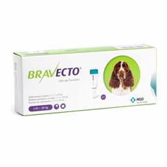 Bravecto Spot-On Капли для собак от блох и клещей, 10-20 кг (500 мг)