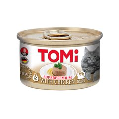 TOMi Chicken ТОМІ КУРКА консерви для котів, мус, банка 85г (0.085кг)