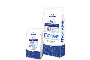 Monge Dog Medium Adult - Корм з куркою та рисом для дорослих собак средніх порід 15 кг