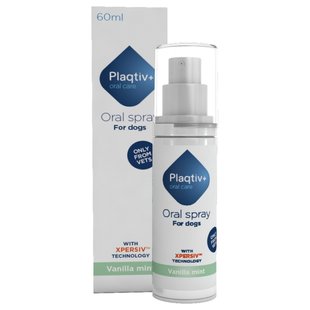 Спрей для ухода за ротовой полостью собак Plaqtiv+ Oral Care Oral Spray, 60 мл