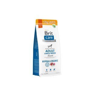 Brit Care Dog Hypoallergenic Adult Large Breed - Сухий гіпоалергенний корм для дорослих собак великих порід з ягням 12 кг + 2 кг у подарунок