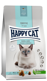 Happy Cat Sensitive Magen & Darm - Сухий корм для дорослих котів з чутливим травленням з качкою та рисом, 4 кг