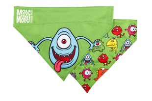 Бандана для собак на ошейник Max & Molly Bandana Little Monsters с принтом Маленькие монстры, S