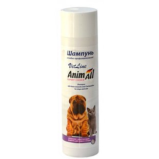 AnimAll VET LINE SHAMPOO (ВЕТ ЛАЙН ХЛОРГЕКСИДИН ТА КЕТОКОНАЗОЛ) шампунь для собак та котів, 250мл