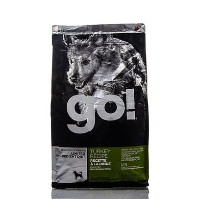 GO! Для цуценят і дорослих собак беззерновий з индичкою (SENSITIVITY + SHI, Turkey Dog Recipe 26/14)